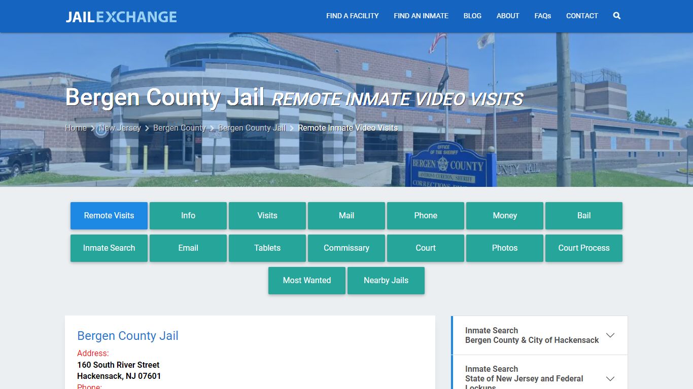 Video Visitation - Bergen County Jail, NJ - Jail Exchange