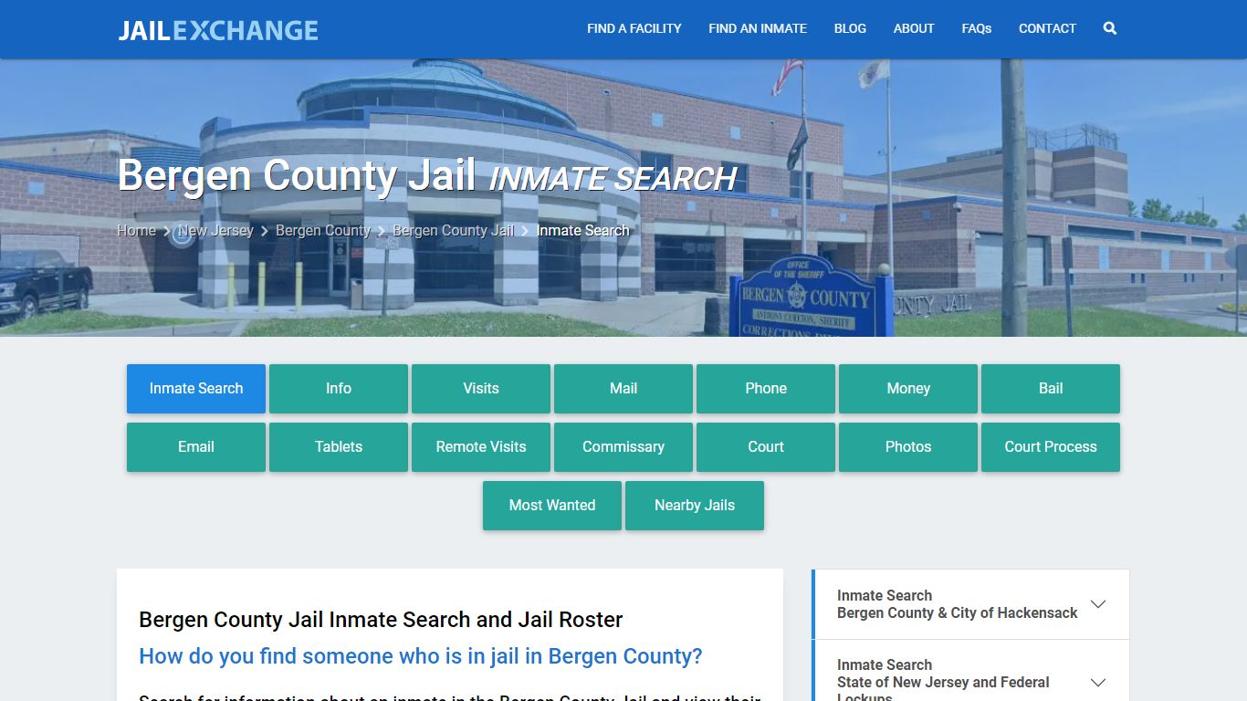Inmate Search: Roster & Mugshots - Bergen County Jail, NJ - Jail Exchange